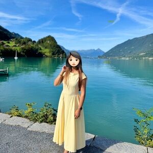 Elegant Cream Midi Dress